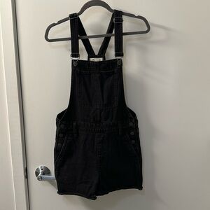 Madewell Black Short Overalls, Size S